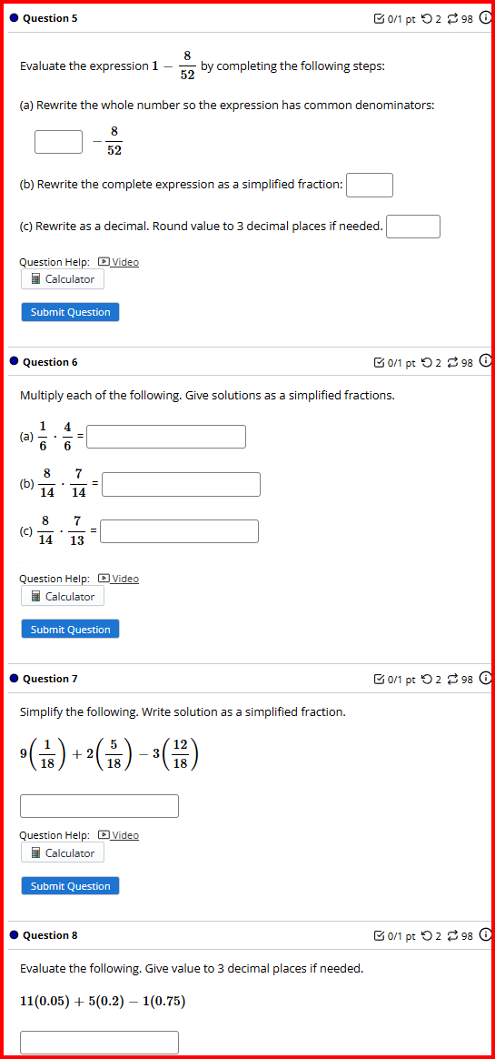 Probability Readiness Practice (Optional) .