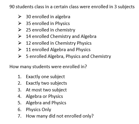 90 students class in a certain class were
