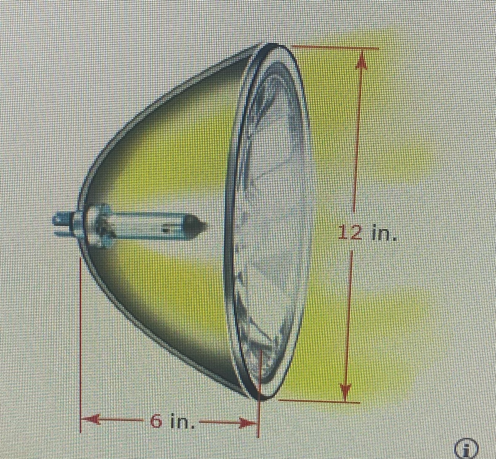 A parabolic reflector for a car headlight forms a