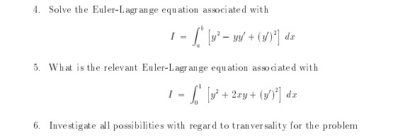 Higher dimensional problems; 1. Solve the problem
