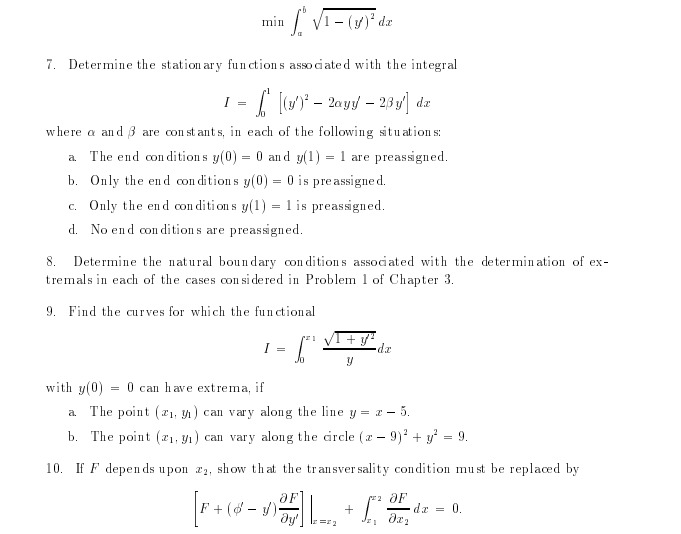 Higher dimensional problems; 1. Solve the problem