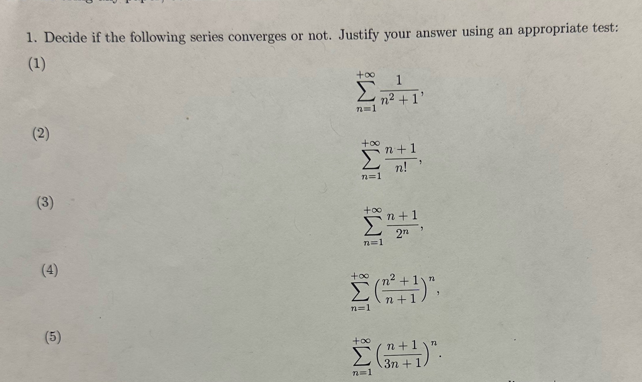 Please solve the following questions and show