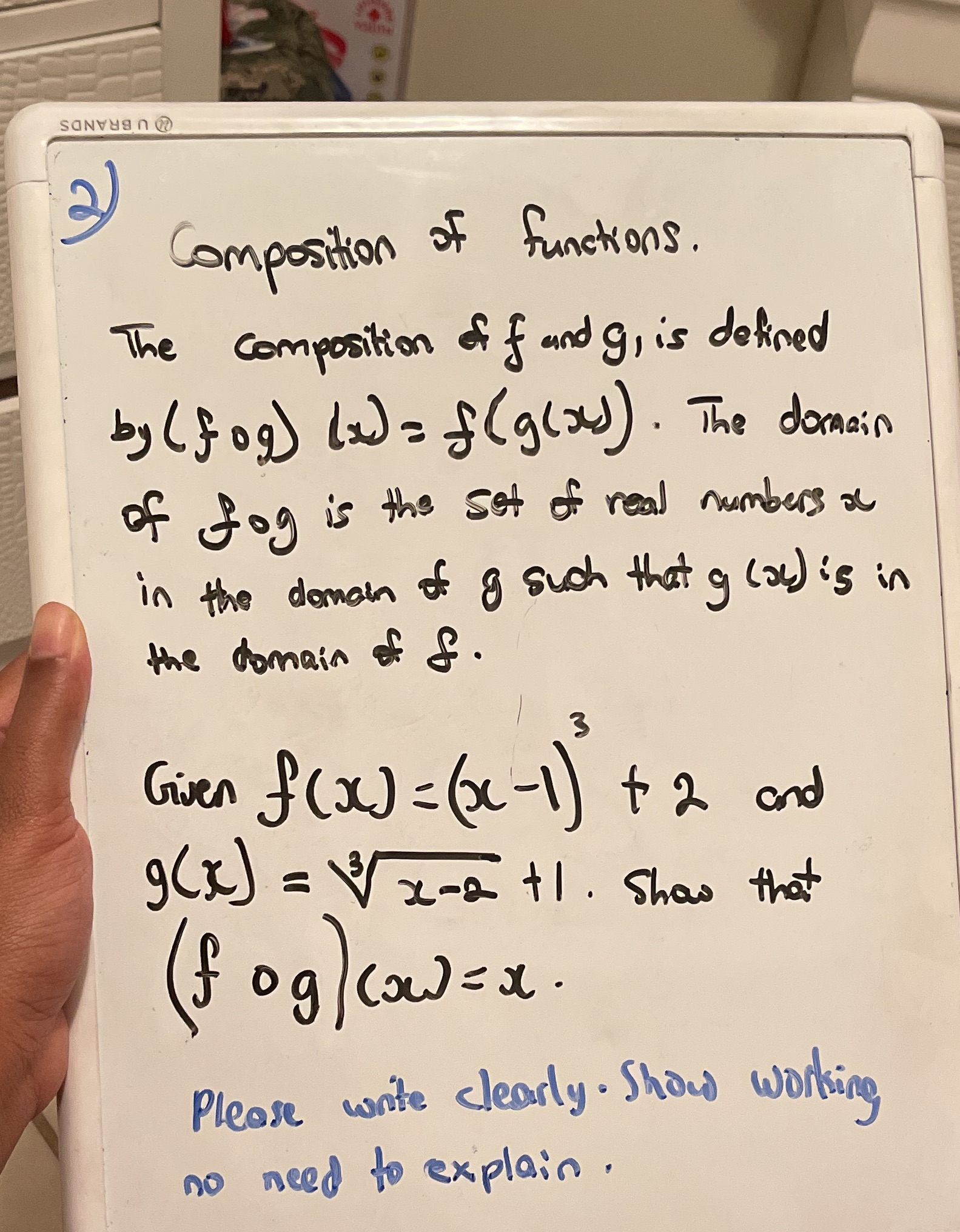 U BRANDS Composition of functions. The