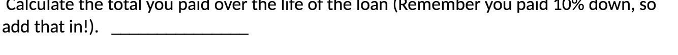 calculate the total you paid over the Me or the