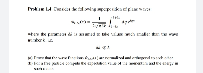 THANKYOU Problem 1.4 Consider the following
