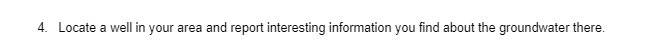 4. Locate a well in your area and report