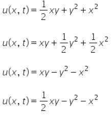 Solve the following partial differential equation