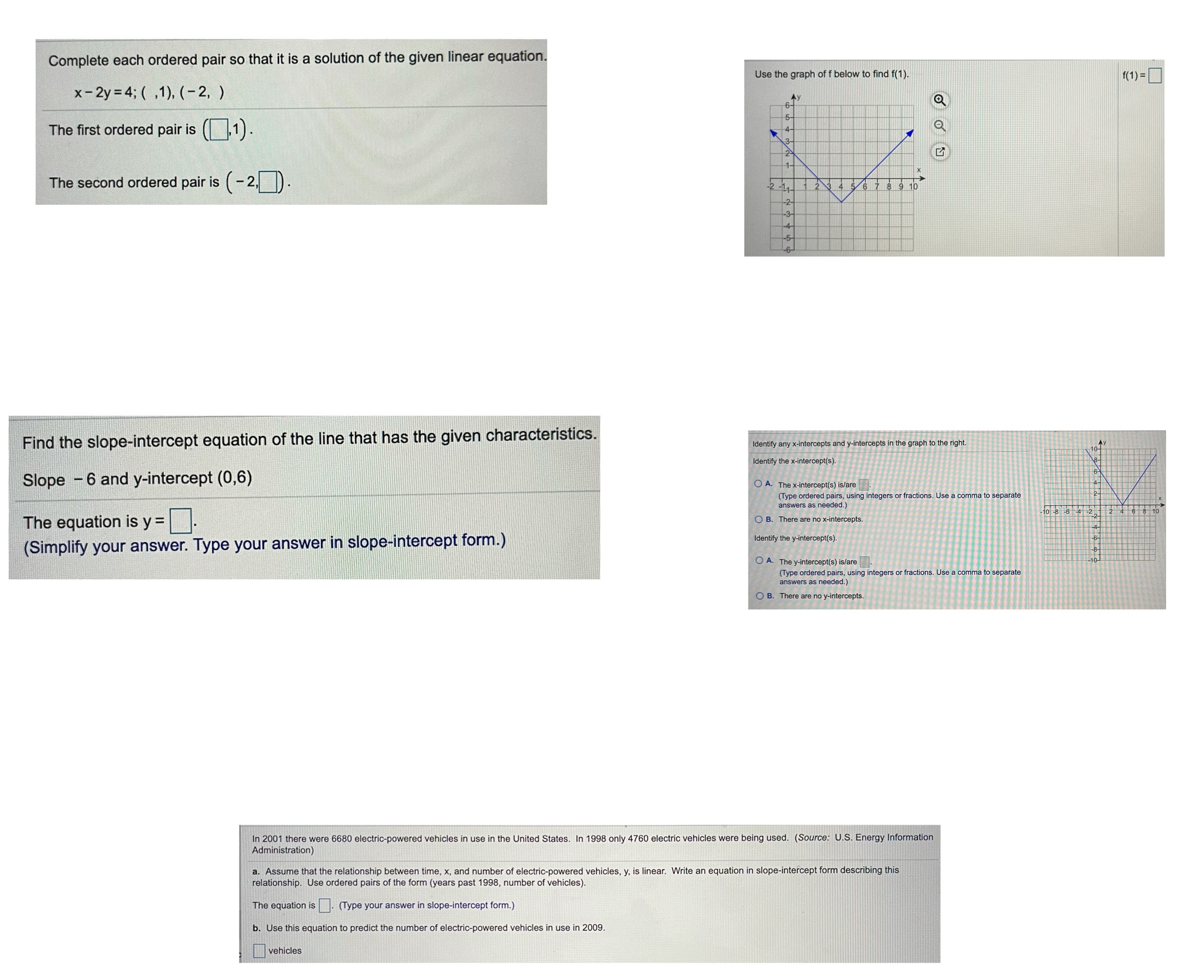 Help pls Complete each ordered pair so that it is