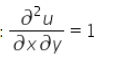Solve the following partial differential equation