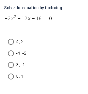 Which of the following equations would have the