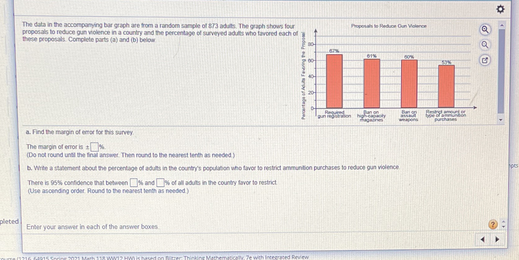 The data in the accompanying bar graph are from a