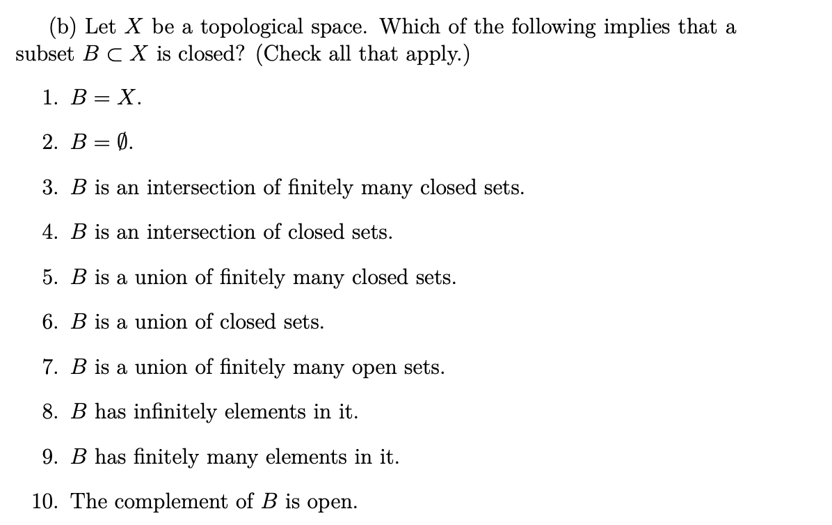 need help with these (a) Let f : X  style=