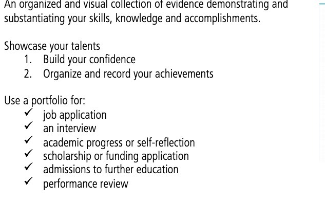 An organized and visual coilection of evidence