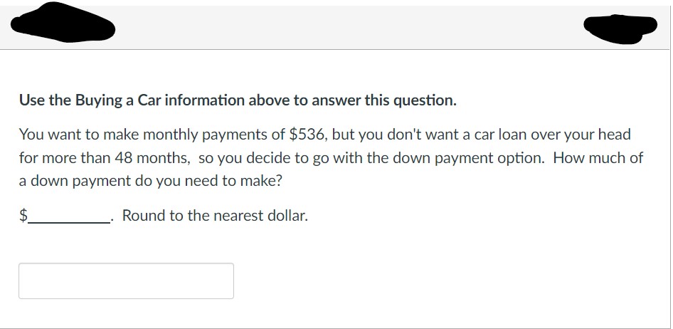 Buying a Car You are purchasing a new car for