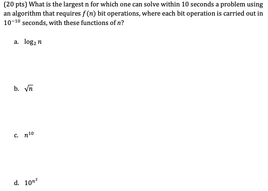 What is the largest n for which one can solve