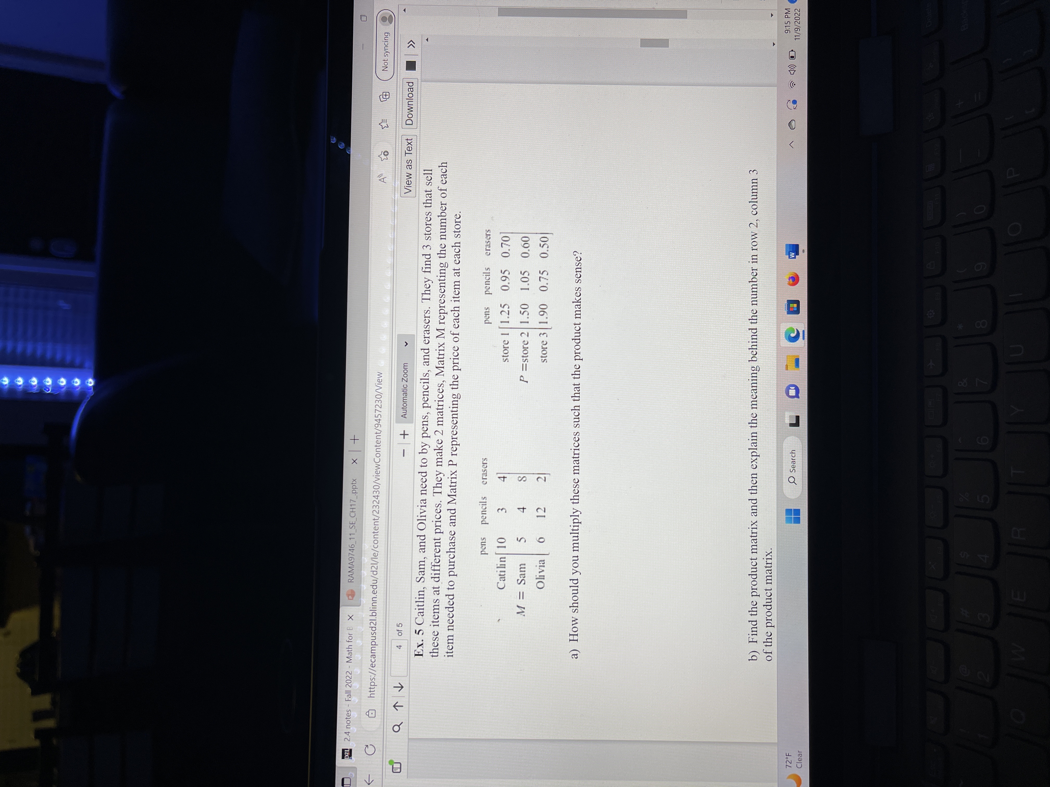 D. DZL 2.4 notes - Fall 2022 - Math for B X