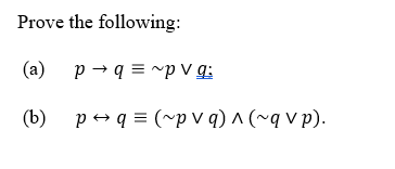 Discrete Math - Please answer in detail Prove the