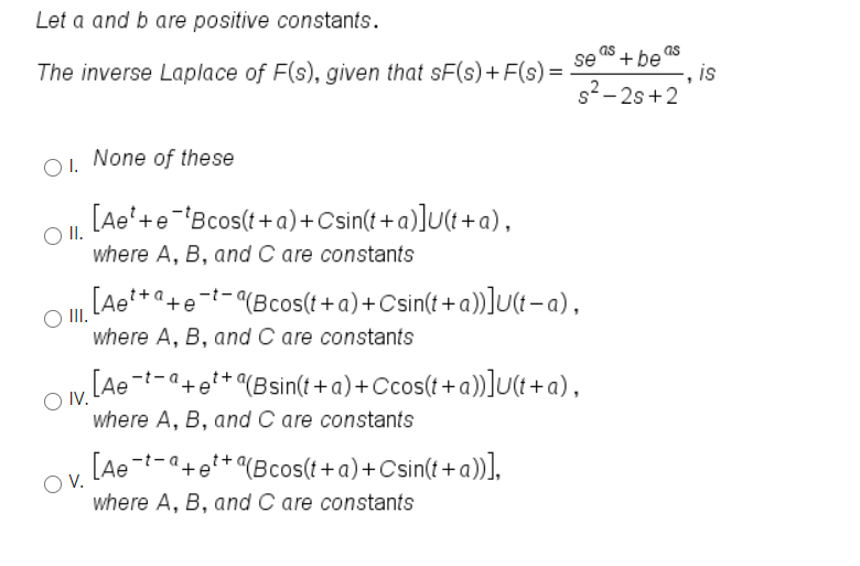 MATH217 homework questions Multiple Answer