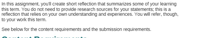 In this assignment, you'll create short