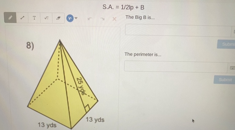 Please help me S.A. = 1/2lp + B T X The Big B