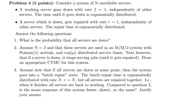 Problem 1 (5 points) : Consider the following