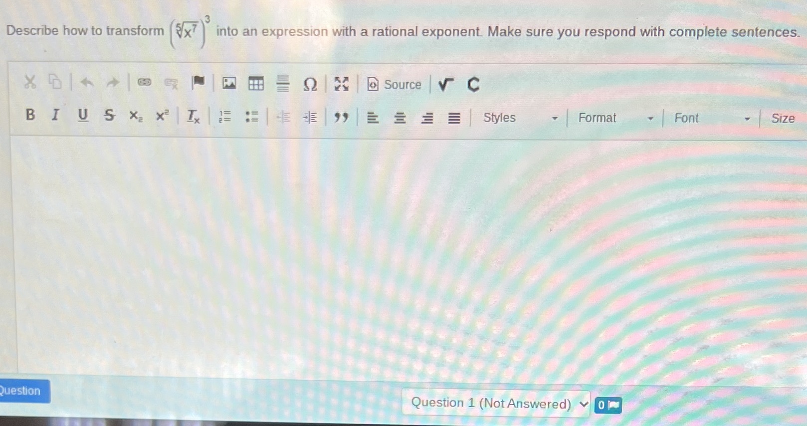 Can anyone help me with this please? Describe how