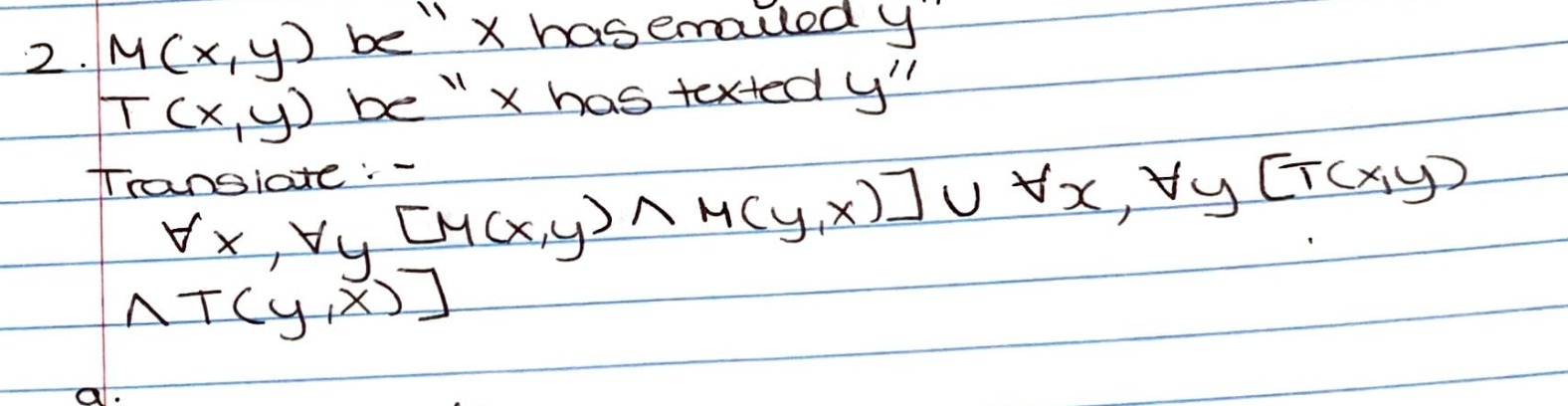 2 . M ( x y ) be X basemailed 4 T ( x y ) be x
