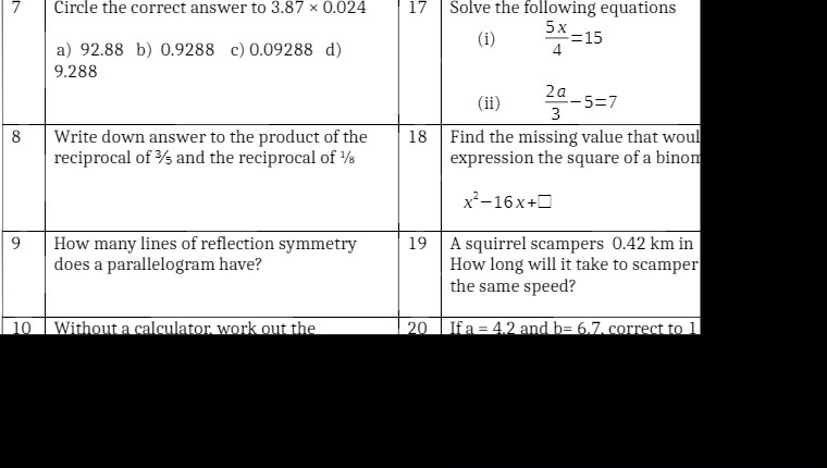 Circle the correct answer to 3.3? x (1024 a)