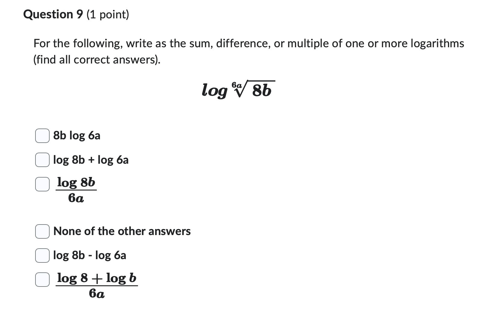Question 18 Amount = Rate x Base A = PB A
