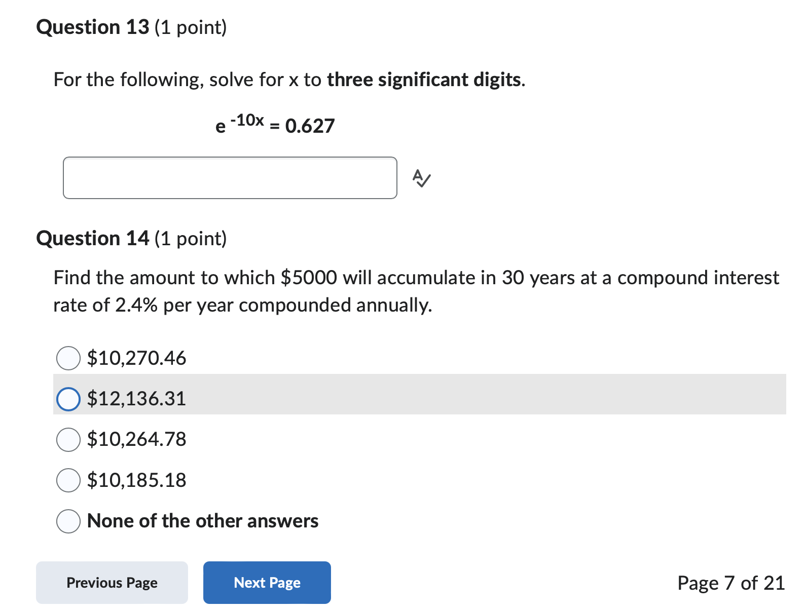 Question 18 Amount = Rate x Base A = PB A