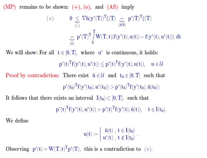 (Pontrjagin's Minimum Principle, Part II).