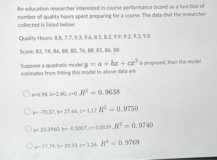An education researcher interested in course