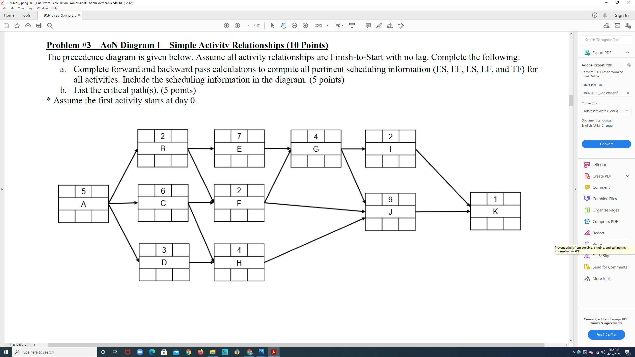 Anyone can please help me with this problem BCN