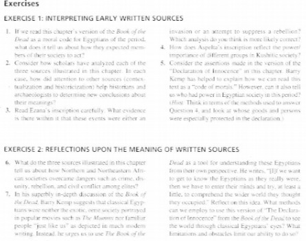 Exercises EXERCISE 1: INTERPRETING EARLY WRITTEN