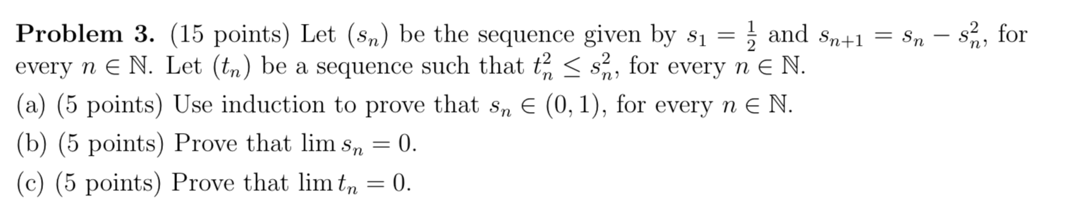 Plz help me with the question Problem 3. (15
