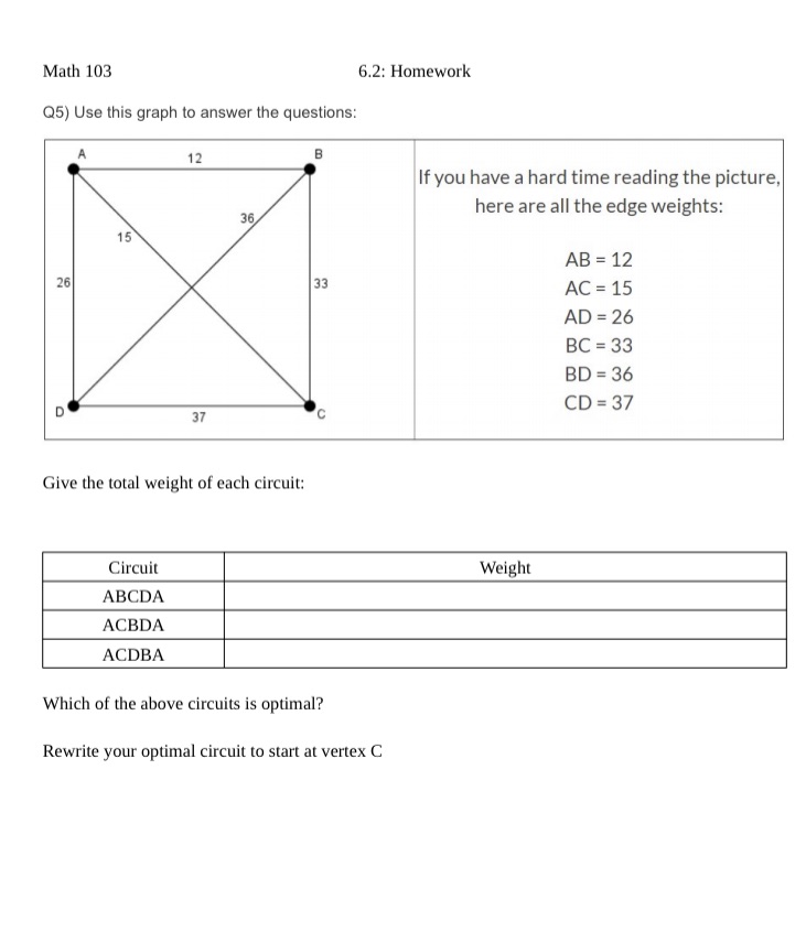 Math 13 6.2: Homework 05} Use this graph to