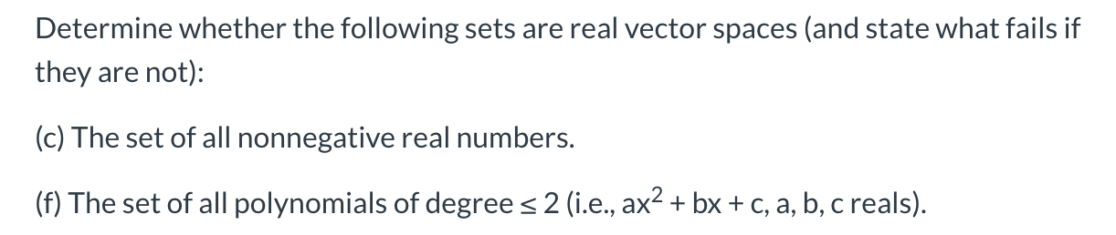 Determine whether the following... Determine