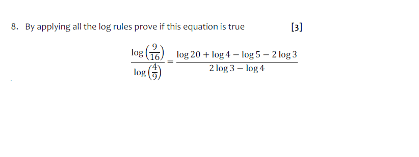 This is grade 12 advanced functions and the