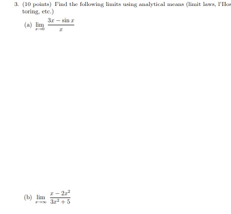 Work on the following; 7. (12 points) (a) Find /