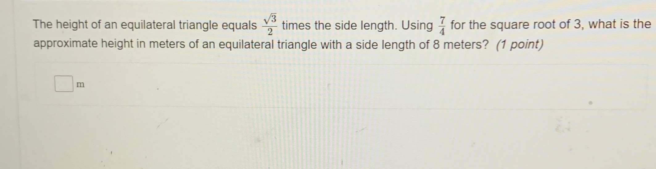 Pls help me with this ques The height of an