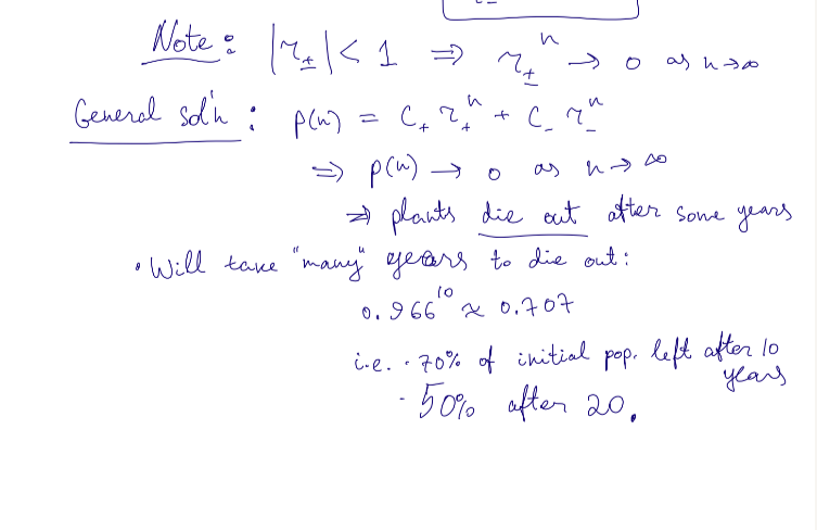 \fNote : M. | < 1 = General solh : p ( w) = C. Z