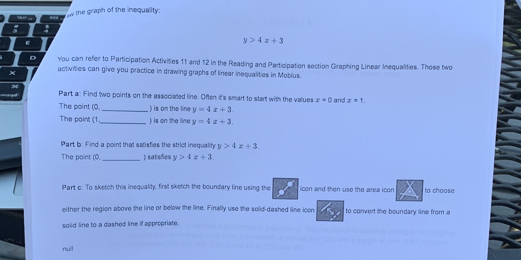 aw the graph of the inequality: y style=