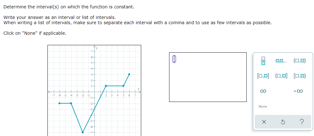 question 1 For each graph below, state whether it
