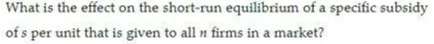 What is the effect on the short-run equilibrium