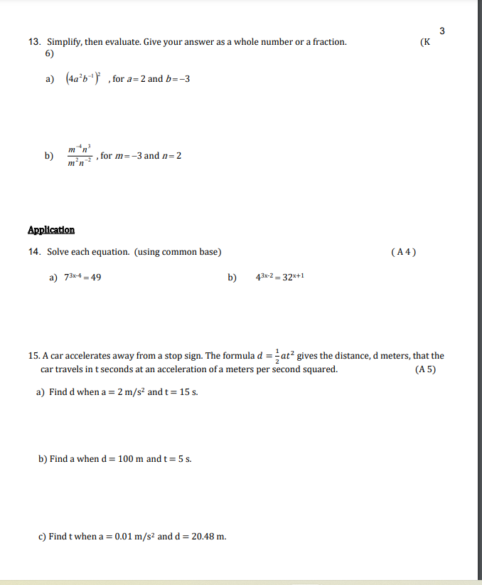 Hello, My weak spot is math and I'd appreciate if