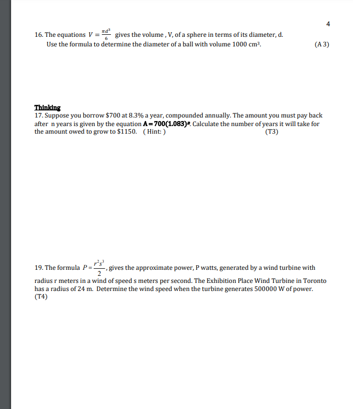 Hello, My weak spot is math and I'd appreciate if