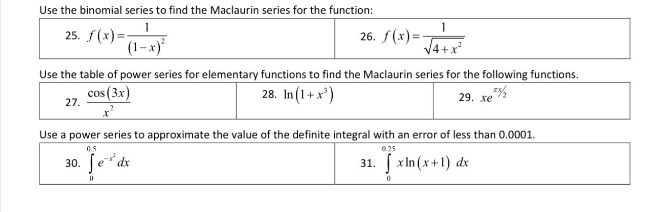 Step by step pls Use the binomial series to find