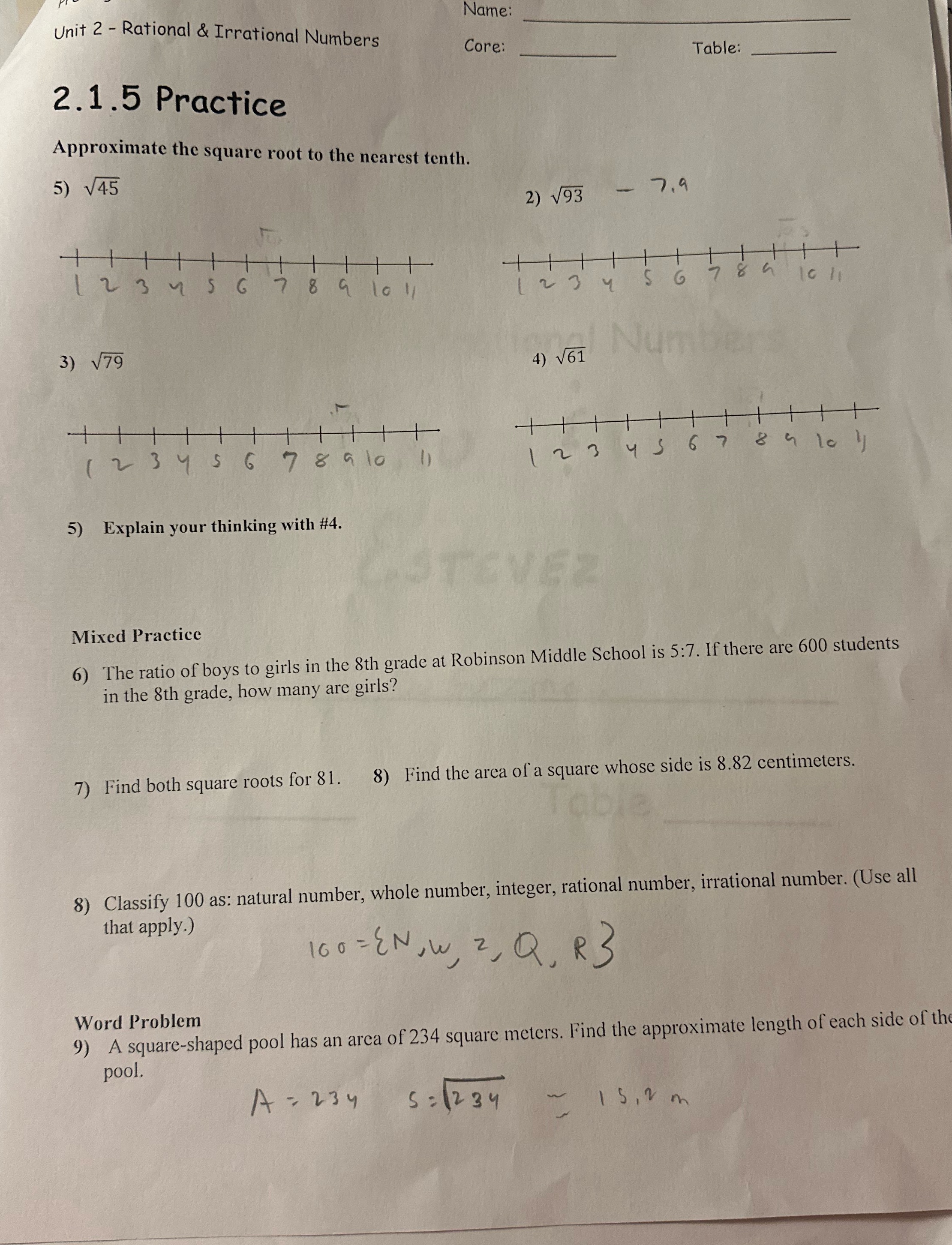 please help me answer all questions Name: Unit 2