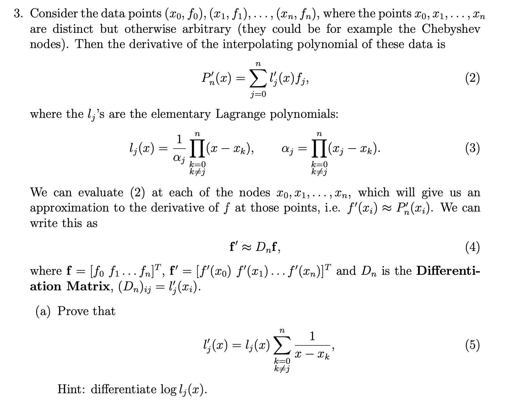 Please Show the work thank you ! 3. Consider the