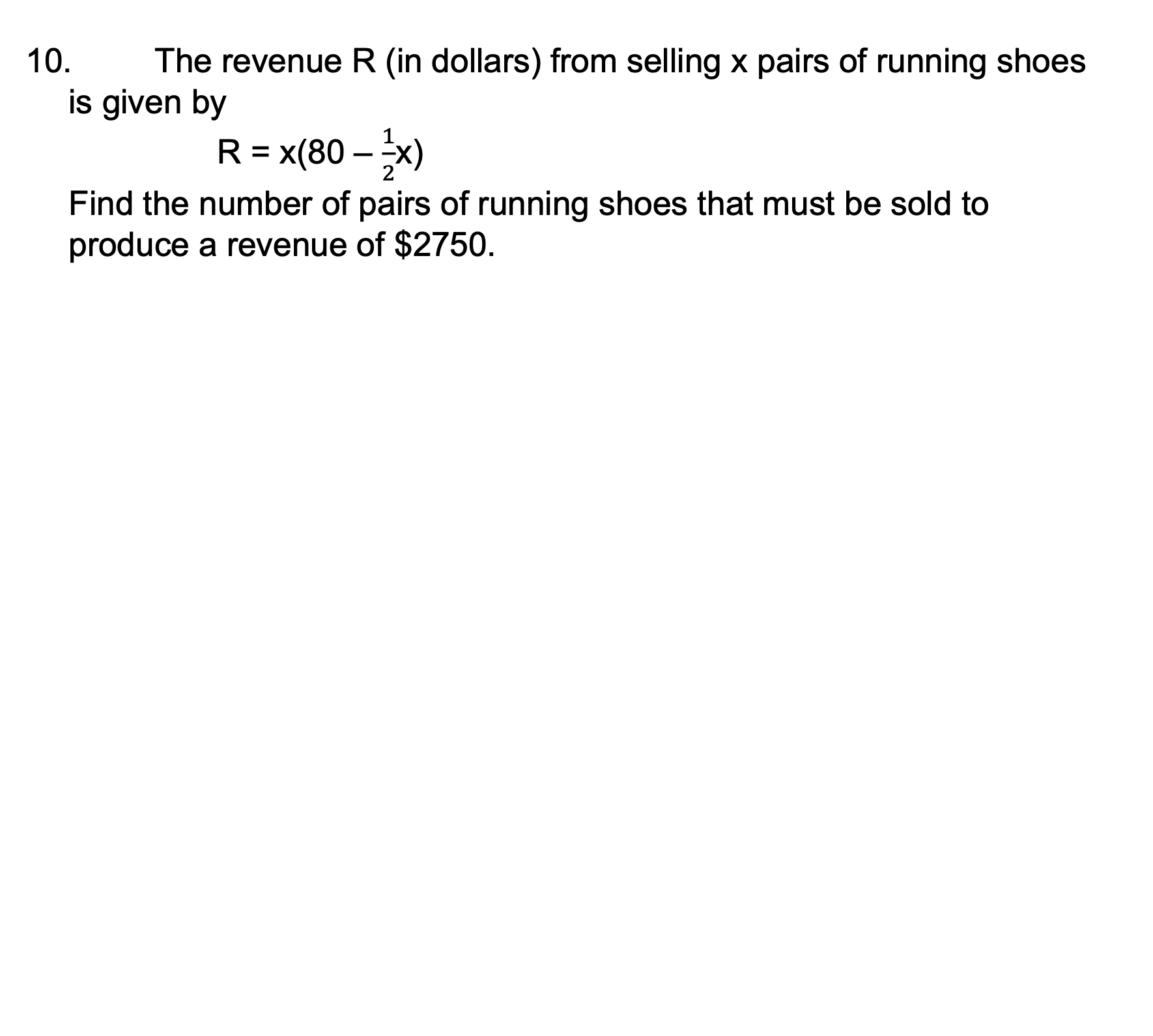 100 ' (x2 )2 . You have 200 meters of